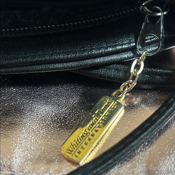 Whiting & Davis Black Mesh Cosmetic Bag #5600 - Picture 7 of 7